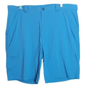 Columbia Men's 38 Blue "Silver Ridge" Cargo Utility Omni Shade Outdoor Shorts